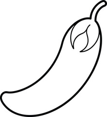 pea icon outline vector illustration on transparent background