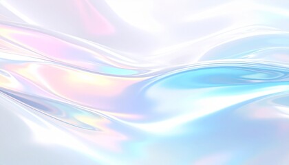 Obraz premium 水をイメージしたホログラフィック背景画像