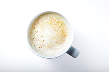 Fototapeta premium a cup of coffee with foamy foam on top