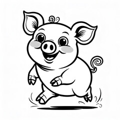 Whimsical flying pig silhouette in vector format—perfect for humorous designs, fantasy art, children's illustrations, and creative print projects.