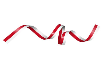 Set of flag ribbon with colors of   for independence day celebration decoration