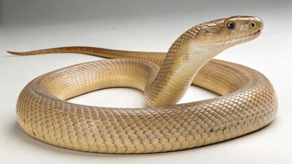 Fototapeta premium Hook-Nosed Sea Snake on studio background