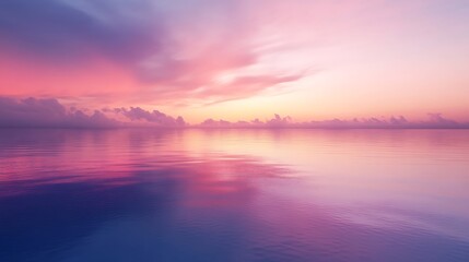 Naklejka premium Twilight sky blending into the reflection of a peaceful pool