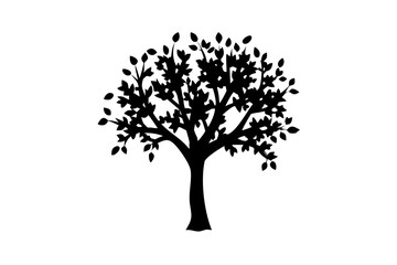 Blue Apple Tree Silhouette nature plant