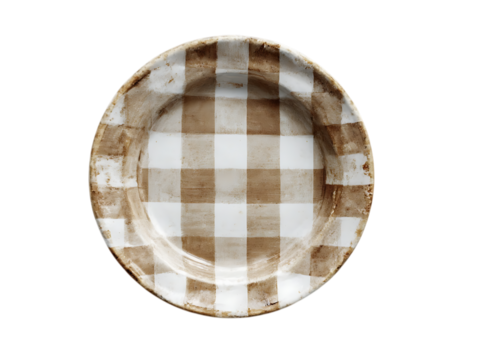 Rustic Check Plate Farmhouse Touch Dining Essential