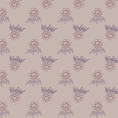 Pattern vector illustration of flowers
