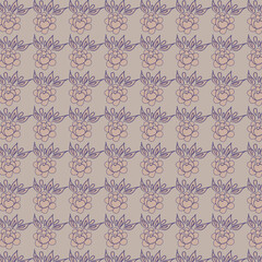 Pattern vector illustration of flowers
