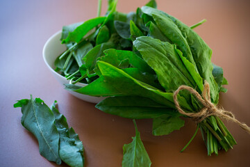 Rustic sorrel with natural texture