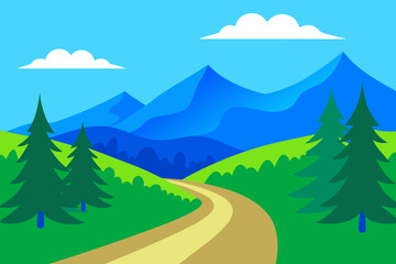 Fototapeta premium road in mountains