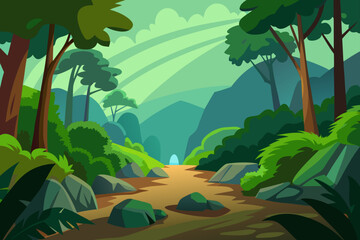 tropical forest landscape