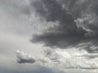 Obraz premium very cloudy black storm clouds.