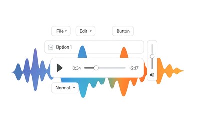 Audio Waveform Morphing into Floating User Interface