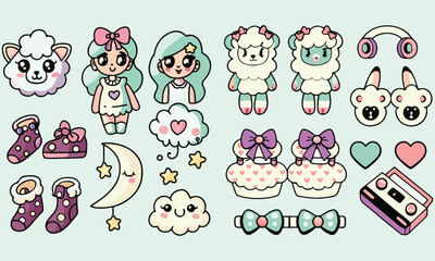 Kawaii Aesthetic Collection: Cute Characters, Pastel Designs & Kawaii Art