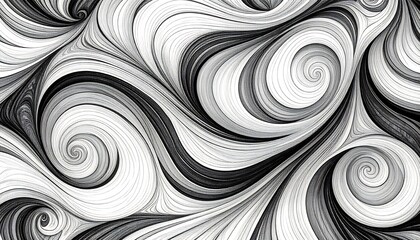 Abstract swirling pattern in grayscale