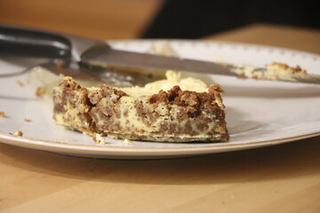 Gros plan sur une part de cheesecake. ©charlottehndz