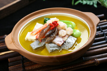 Chinese cuisine, Cantonese cuisine, health preserving black tofu