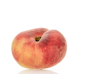 Fig sweet peaches isolated on white background, macro.