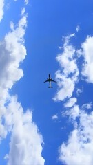 Stunning Airplane Soaring Through Clear Blue Sky