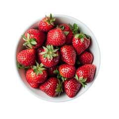 Fresh strawberries in a white bowl (1)