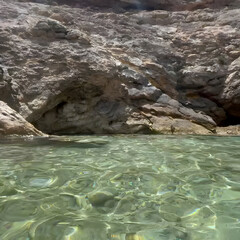 rock in the sea
