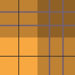 A grid pattern featuring shades of brown and orange creates a plaid-like design. The intersecting lines form a series of squares and rectangles in varying tones.
