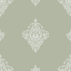 Damask modern seamless pattern element. Vintage classical old fashioned damask ornament, seamless texture for wallpapers, textile.