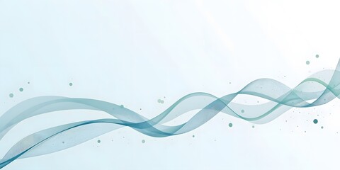 Abstract blend of light blue and teal hues with smooth flowing lines representing stock market graph