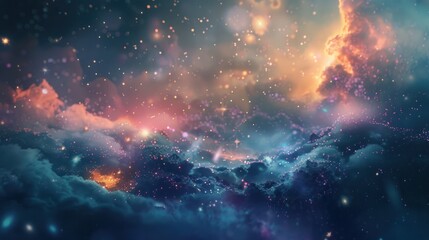 Fototapeta premium Colorful nebula abstract