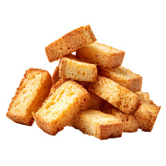 Golden Brown Crunchy Bread Croutons Snack Food