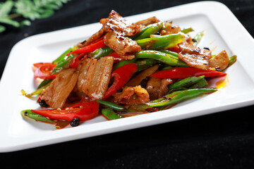 Chinese cuisine, Cantonese cuisine, farmhouse stir fried pork