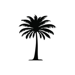 Tropical Palm Tree Silhouette Vector Illustration A Symbol of Vacation Relaxation and Exotic Destinations Design Element for Travel and Nature Themes