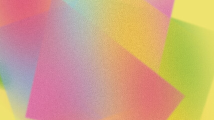 Gradient geometric shapes with grainy texture abstract