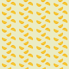 seamless pattern with yellow lemon 