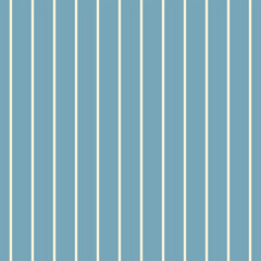 Blue and ivory slim vertical stripe pattern vector