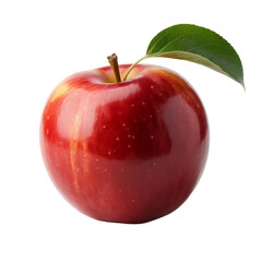  Red apple isolated on white background