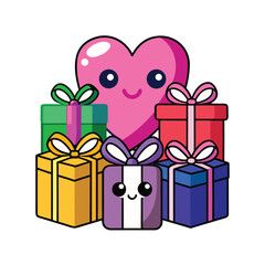 Gift Box Line Icons Collection