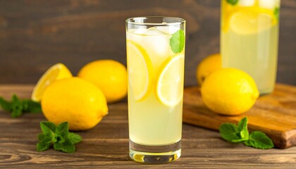 Fototapeta premium glass of lemonade
