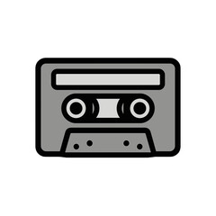Obraz premium Vector illustration of a retro cassette tape