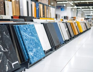 Fototapeta premium Tiles displayed in a store