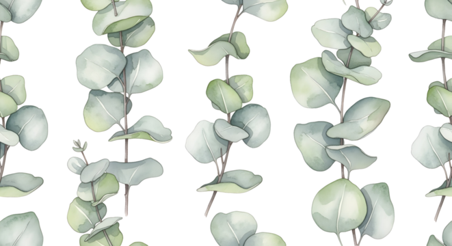 Eucalyptus branches pattern design