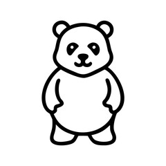 panda icon vector 