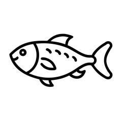 fish on white background