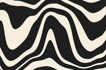 Abstract Wavy Line Background: Fluid Liquid Marble Pattern