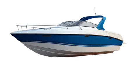 speed boat, cutout .png