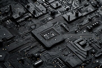 Fototapeta premium Close-up of intricate circuit board