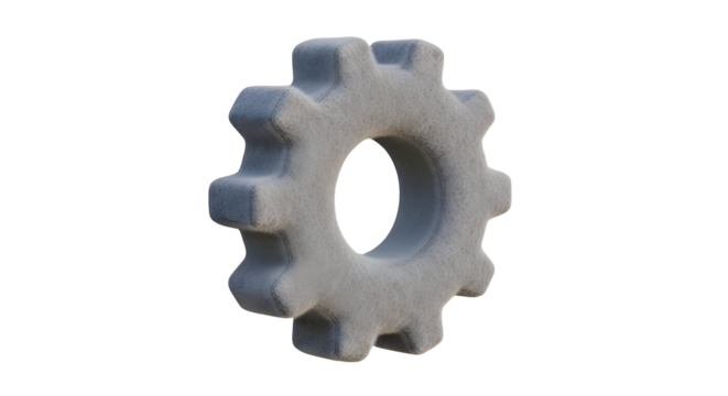 Gray 3 d gear graphic