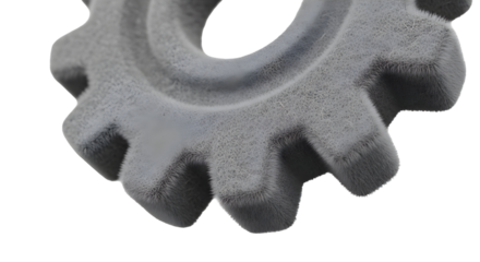 Gray gear detail