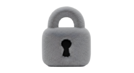 Gray padlock on black background