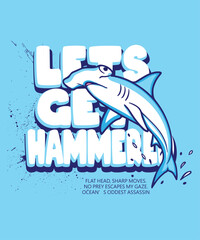 how big is a hammer shark