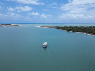 boats on the river in brittany PRAIA BARRA DE CUNHA&Uacute; - Rio Curimata&uacute;